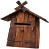 LUYIYI Suggestion Box Mailbox Complaint Suggestion Box Solid Wood Windmill Mailbox Suggestion Box Complaint Box Villa Waterproof Letter Box Parcel Box Drop Box view 1
