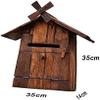 LUYIYI Suggestion Box Mailbox Complaint Suggestion Box Solid Wood Windmill Mailbox Suggestion Box Complaint Box Villa Waterproof Letter Box Parcel Box Drop Box view 2