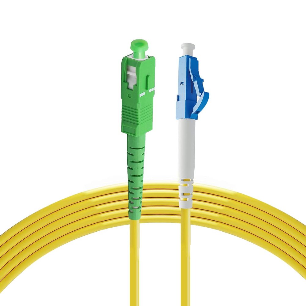 Eardion 3m(9.84ft) SC to LC/UPC Fiber Patch Cable, 3Meters Single Mode Simplex SM Fiber Patch Cords- 9/125m SC-LC/UPC Fiber Optic Cable (3M)