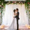 10x10ft White Tulle Backdrop Curtain with Lights String for Parites, Sheer Curtain Backdrop Drapes for Wedding Baby Shower Bridal Shower Birthday Party Photography Background Decoration view 4
