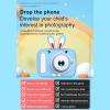 Namolit 1080P Mini Cartoon Kids Digital Camera Digital Video Camera for Kids Dual Lens 2.0 Inch IPS Screen Built-in Battery Cute Photo Frames Interesting Games with Neck Strap Birthday view 4