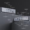 iVANKY FusionDock Max 1 Dual Thunderbolt 4 Chips, 20-in-1 Quad 6K@60Hz Monitor MacBook Docking Station, 40Gbps Dock for Mac M1/M2/M3 Pro/Max, 2HDMI 2.0, 96W PD, 10Gbps USB, 2.5 GbE, Silver view 3