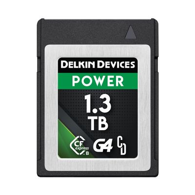 Delkin Devices 1.3TB CFexpress Type B G4 Memory Card for Cameras | Up to 1780MB/s Read, 1700MB/s Write | Digital Camera Memory Card for Professional Photographers and Videographers