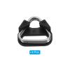 PATIKIL Camera Strap Lug Ring, 8 Pack Metal Triangle Split Ring Hook Adapter with Plastic Cap Universal for Camera Shoulder Strap, Silver Black view 3