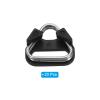 PATIKIL Camera Strap Lug Ring, 20 Pack Metal Triangle Split Ring Hook Adapter with Plastic Cap Universal for Camera Shoulder Strap, Silver Black view 3