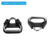 PATIKIL Camera Strap Lug Ring, 20 Pack Metal Triangle Split Ring Hook Adapter with Plastic Cap Universal for Camera Shoulder Strap, Silver Black view 4