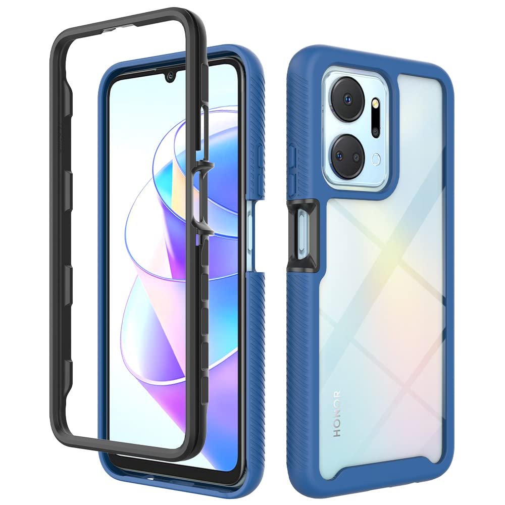 Kukoufey Case for Honor X7a 4G Case Cover,Anti-Fall and Shock-Absorbing Protective Cover Case for Honor X7a 4G RKY-LX1 RKY-LX2 / Play 7T 5G RKY-AN10 Case Blue
