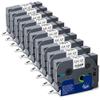 Absonic 10-Pack Tze-121 9mm 0.35 Black on Clear Label Tape Compatible for Brother Tze121 Tz121 Tz-121 P Touch Label Tape 9mm Laminated Clear Tze Tz Tape 3/8 Inch for PTD210 PTD220 PTD410 PTH110 PTD200 view 1