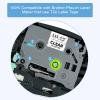 Absonic 10-Pack Tze Tz Label Tape Clear Compatible for Brother Tze-131 Tze131 Tz-131 Tz131 P Touch Tape 12mm 0.47" Black on Clear Label Maker Tape 1/2 inch Laminated for PTD220 PTD210 PTD200 PTH110 view 2