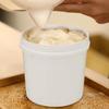 Veemoon 5 Pcs Plastic Pail with Lid, Grade Storage Bucket Portable Cleaning Bucket Heavy Duty Water Container Round Wash Pail for Paint Pigment Fishing Housework (1L White) view 4