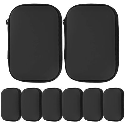 balacoo Digital Accessories Organizer Bag 8pcs Cable Pouch for Travel Compact Zipper for Data Line Storage