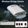 Point to Point 1.5KM Long Range Wireless Bridge with Bracket Mount for Starlink Internet - Reliable 5.8G 450Mbps CPE WiFi Bridges with 8dBi Antenna for Outdoor IP65 Waterproof, 2-Pack view 3