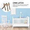4 Pack Spring Loaded Baby Crib Latch for Cabinet Furniture view 2
