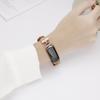 Apawband Unique D-shape Metal Buckle Leather Bands for Fitbit Luxe view 2