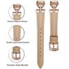 Apawband Unique D-shape Metal Buckle Leather Bands for Fitbit Luxe view 4