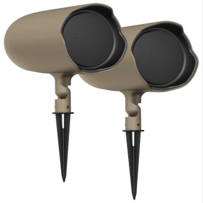 JBL Professional GSF6TN Waterproof, Ground-Stake Outdoor Landscape, Garden Speaker, 6.5" Coax, Tan, 1 Pair of Speakers