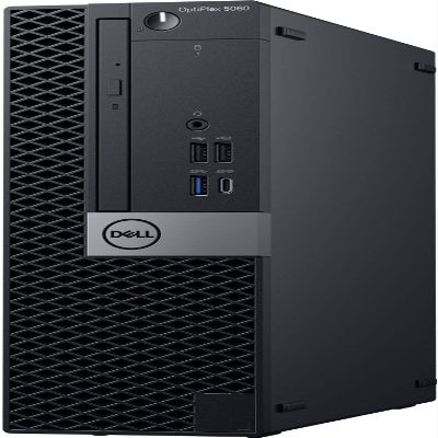Dell Optiplex 5060 Desktop Computer | Hexa Core Intel i7 (3.4) 8GB DDR4 RAM 1TB SSD Solid State Windows 11 Professional Home or Office PC (Renewed), Black