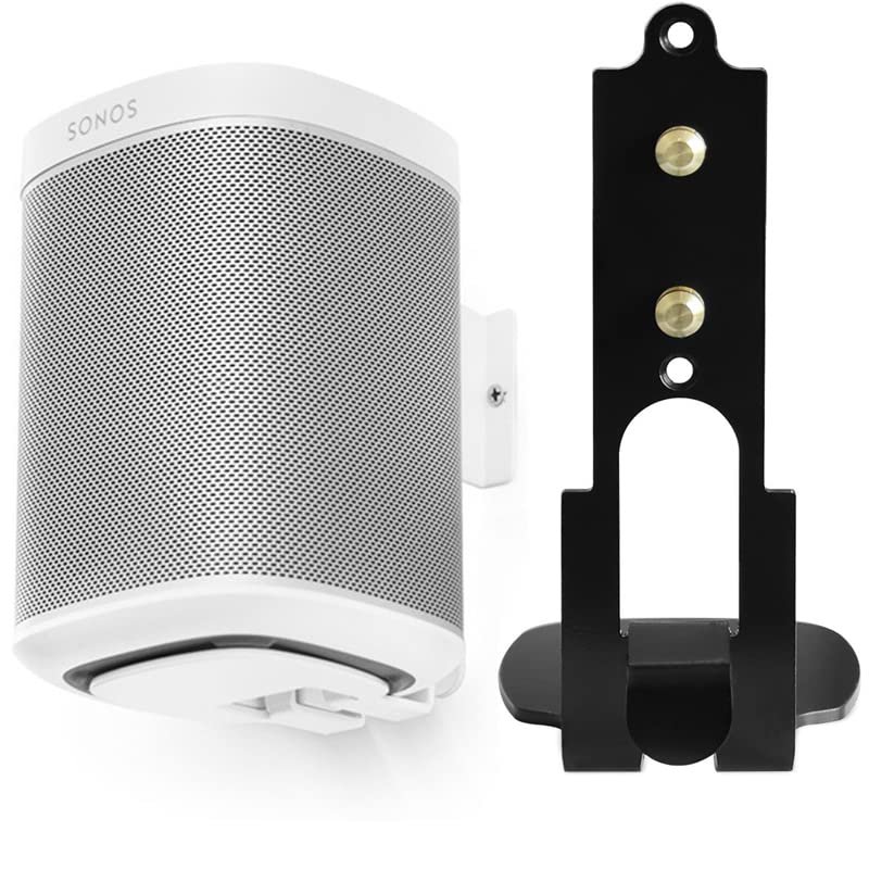 Aokicase For Sonos One/One SL Holder SONOS ONE/ONE SL Wall Mount Stand Holder Accessories with Integrated Cable Management, Smart Home Speaker Accessories Rack (Black, YTGJ) 1 Piece