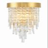Crystorama Winfield 2 Light Antique Gold Sconce view 1