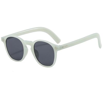 Men And Women Round Frame Fashion Outdoor Decorative Sunglasses (Color : 2, Size : 1)