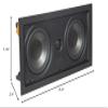 SpeakerCraft SC-DX-FW5-LCR DX-Stage Focus F Series 110-Watt-Continuous-Power in-Wall LCR Speaker, Black view 4