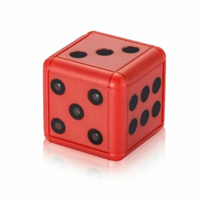 THE PERFECT PART Mini Dice Camera Home Security Night Vision HD 1080P Motion Detection Nanny Cam (Red)