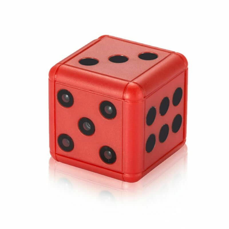 THE PERFECT PART Mini Dice Camera Home Security Night Vision HD 1080P Motion Detection Nanny Cam (Red)