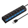 THE PERFECT PART 7 Port USB 2.0/3.0 Hub Splitter Adapter High Speed for PC Laptop Mac Desktop (USB 2.0 HUB) view 1