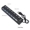 THE PERFECT PART 7 Port USB 2.0/3.0 Hub Splitter Adapter High Speed for PC Laptop Mac Desktop (USB 2.0 HUB) view 2