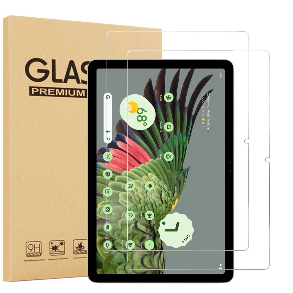 [2 Pack] EpicGadget Glass Screen Protector For Google Pixel Tablet (11 inch) 2023 released Anti Scratch 9H Hardness Tempered Glass Screen Protectors