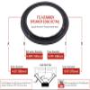 FS-14Tannoy: 15" Foam Surround, 14.25" OD, 10.75" ID, Gray, Reverse Angle Attach view 2