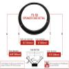 FS-15i: 15" Foam Surround, 14.29" OD, 11.75" ID, Gray, Angle Attach view 2