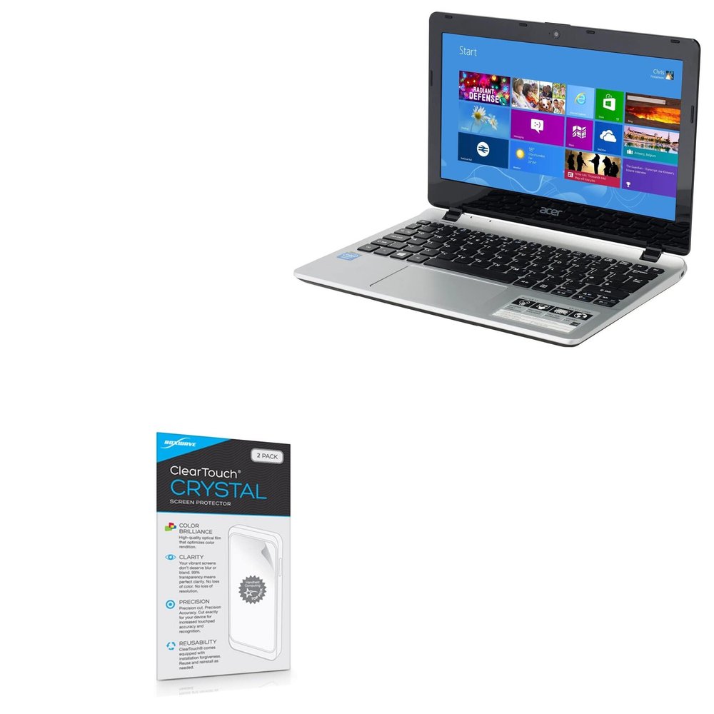 BoxWave Screen Protector Compatible with Acer Aspire E3 (E3-111-C4GX) - ClearTouch Crystal (2-Pack), HD Film Skin - Shields from Scratches