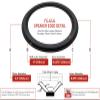 FS-12MC: 12" Foam Surround, 12" OD, 8.875" ID, Gray, Flat Attach view 2