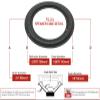FS-2.4: 2.4" Foam Surround, 2.4" OD, 1.6" ID, Gray, Angle Attach view 2