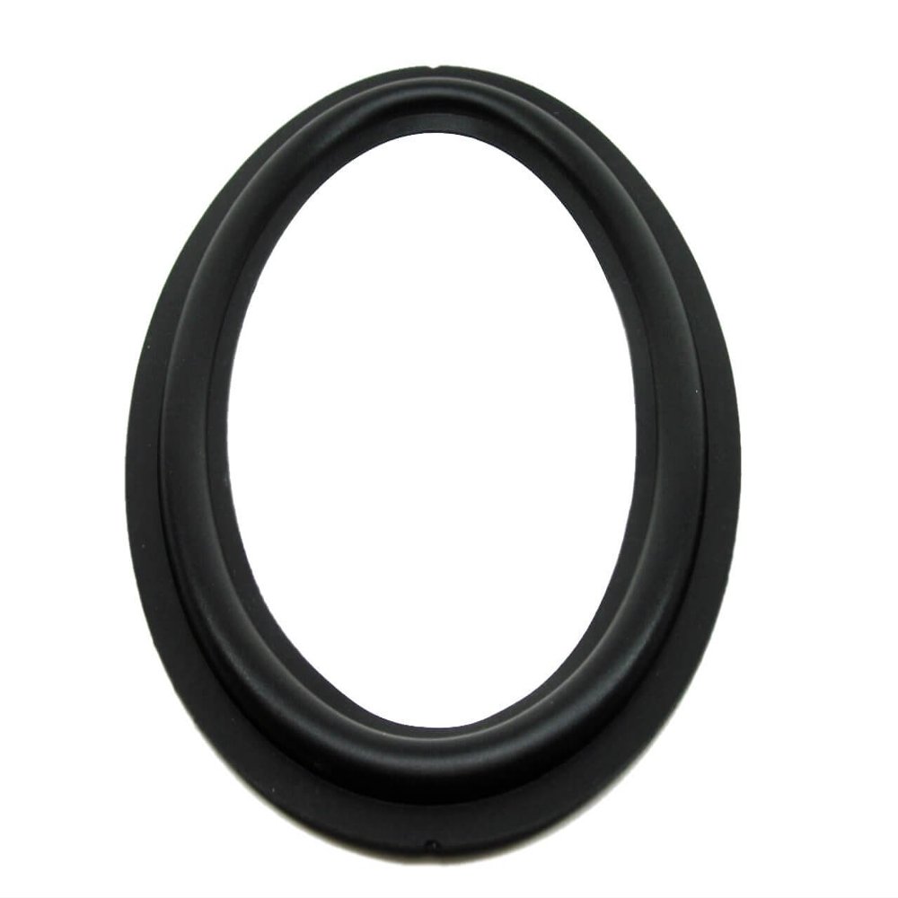RS-6x9: 6"x9" Rubber Surround, 6.25" x 9" OD, 4.25" x 7" ID, Black, Angle Attach