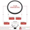 FS-14JBL: 14" JBL Foam Surround, 12.125" OD, 10.5" ID, Gray, Angle Attach view 2