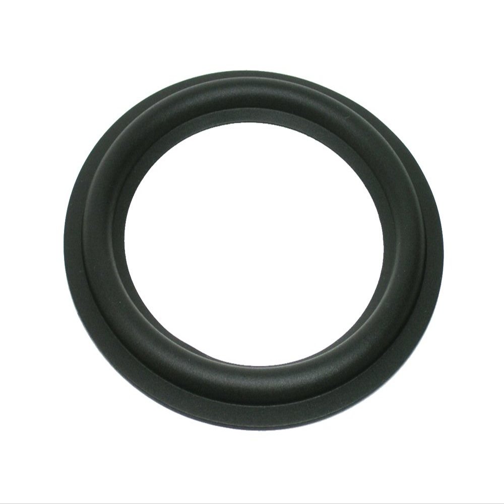 RS-6.5: 6.5" Rubber Surround, 6.125" OD, 4.375" ID, Black Angle Attach