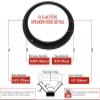 CLS-ALTEC15: 15" Cloth Surround, 14.875" OD, 11.75" ID, Flat Attach, Accordion ROLL view 2