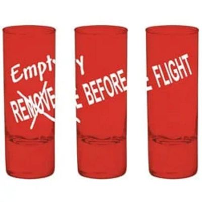 Born Aviation Empty Before Flight Shooter Glass