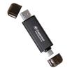Transcend ESD310 2TB External SSD, Up to 1,050MB/s, Dual USB Drive for iPhone17,16,15, iPad&Mac/Pixel10/Tesla/Steam Deck/ROG Ally/MSI Claw/Android/PS5, 2-in-1 Type C &A, USB 3.2 Gen2 Portable SSD view 1