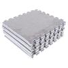 Garosa 10Pcs Soft Foam Floor Tiles Interlocking Play Mat for Kids Playroom, Plush Climbing Area Rug Carpet Tiles Home Safe Non-Slip Decor Grey view 2