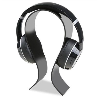 Headphone Holder Universal Headset Holder U Shape Headphone Stand Modern Acrylic Headphone Stand Gaming Headset Holder/Hanger, Extra Thick - Black Headset Stand