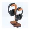 GRFIT Headphone Holder Solid Wood Dual Headphones Stand Handmade Brazilian Rosewood Earphone Holder Bracket Display Shelf Showcase Multi Headphones with Solid Heavy Base Headset Stand view 1