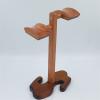 GRFIT Headphone Holder Solid Wood Dual Headphones Stand Handmade Brazilian Rosewood Earphone Holder Bracket Display Shelf Showcase Multi Headphones with Solid Heavy Base Headset Stand view 3