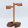 GRFIT Headphone Holder Solid Wood Dual Headphones Stand Handmade Brazilian Rosewood Earphone Holder Bracket Display Shelf Showcase Multi Headphones with Solid Heavy Base Headset Stand view 4