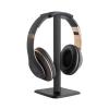 Headphone Holder Headphone Stand Universal Headset Holder Gaming Headset Holder with Aluminum Supporting Bar Flexible Headrest Anti-Slip Earphone Stand Headset Stand (Color : Black) view 1
