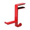 GRFIT Headphone Holder Headphone Holder Headset Bracket Hanger Metal Wall Headphone Stand Hanger, Rotatable Double Clamp Hook for Headset - Under Desk Space Save Mount Headset Stand (Color : Rojo) view 1