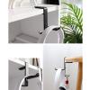 GRFIT Headphone Holder Headphone Holder Headset Bracket Hanger Metal Wall Headphone Stand Hanger, Rotatable Double Clamp Hook for Headset - Under Desk Space Save Mount Headset Stand (Color : Rojo) view 3