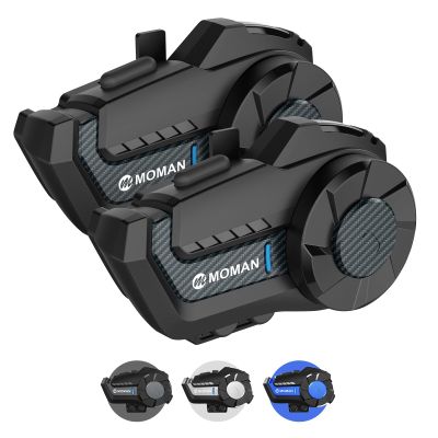 Moman Motorcycle Intercom, 2-Way Intercom Communication Systems(H2Pro 2pcs)
